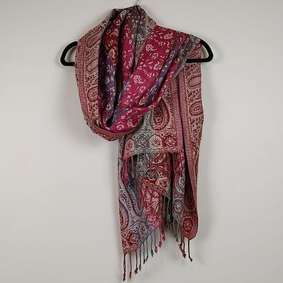 Pashmina Paisley Floral Wrap Scarf - Picture 6 of 8